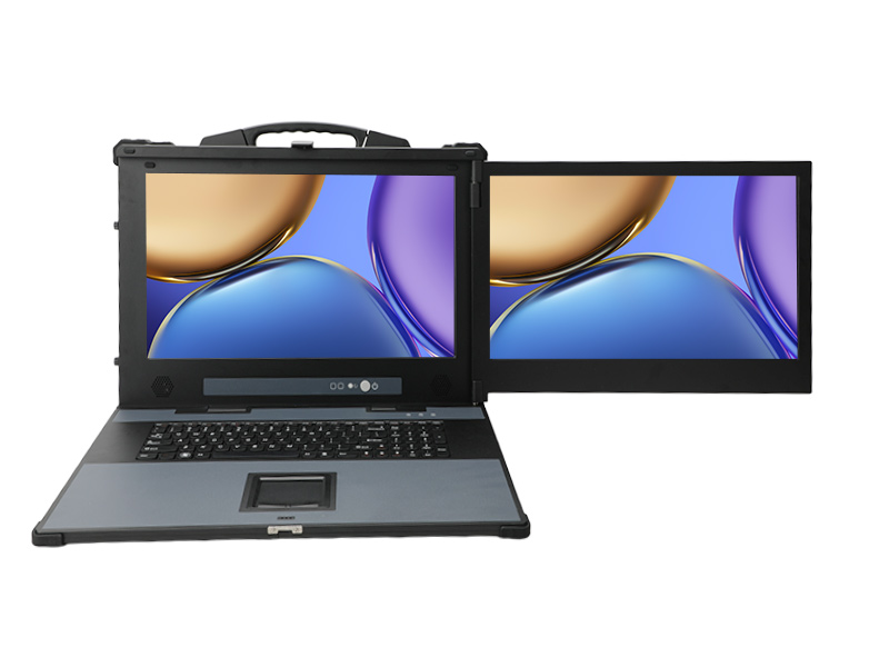 國產(chǎn)雙屏便攜工控機,128GDDR4高擴展便攜機,戶外設(shè)備巡檢電腦,DTG-1427ZD-MKX7KMB